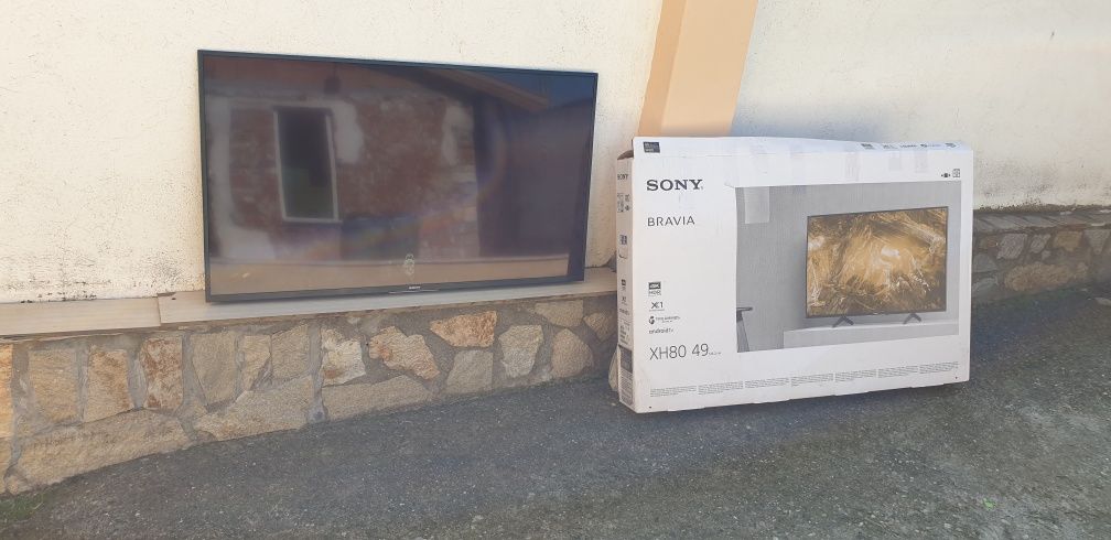 Телевизор  Sony Bravia с пукнат екран