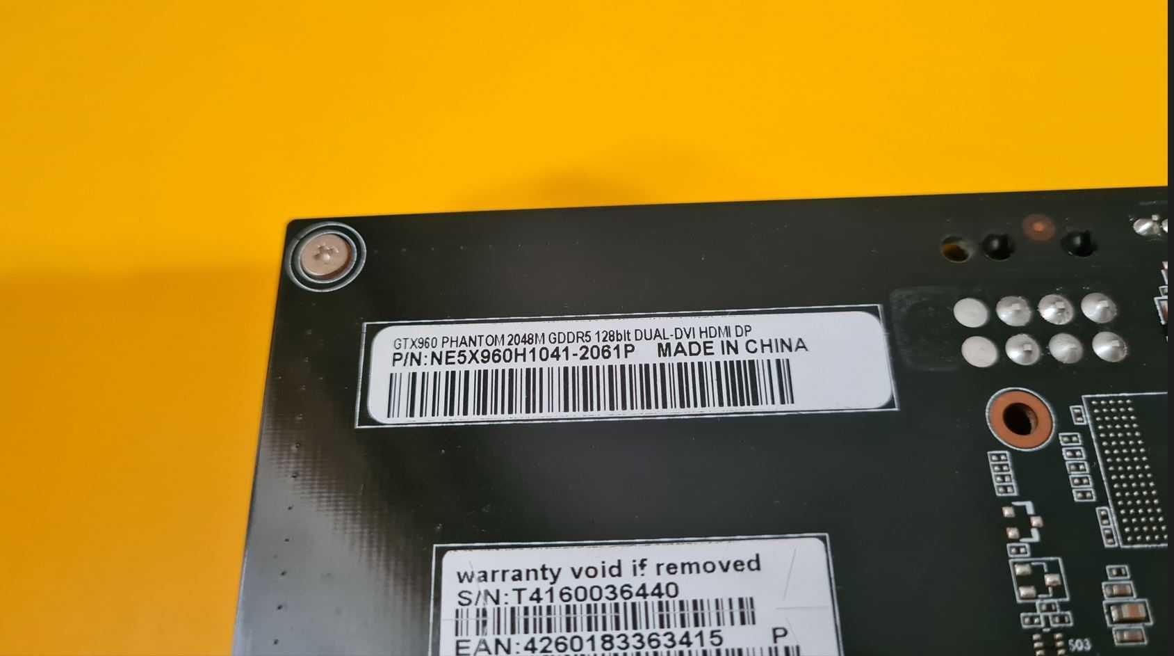616S.Placa Video Gainward GTX 960,2GB DDR5-128Bit,PCI-e 3.0,DX12