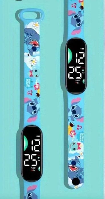 Ceas digital Stitch si Spider Man