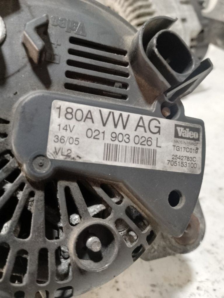 Alternator Valeo/Bosch 180A Vw /Audi/Skoda/Seat (CBA/CBAB/CBAA/CBAC)