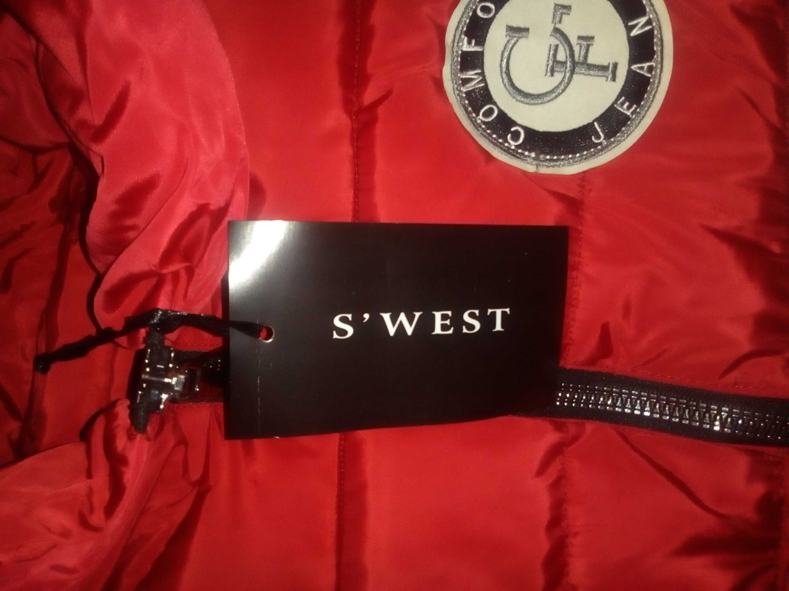 Дамско спортно яке с качулка, ново, марка S'west, размер L