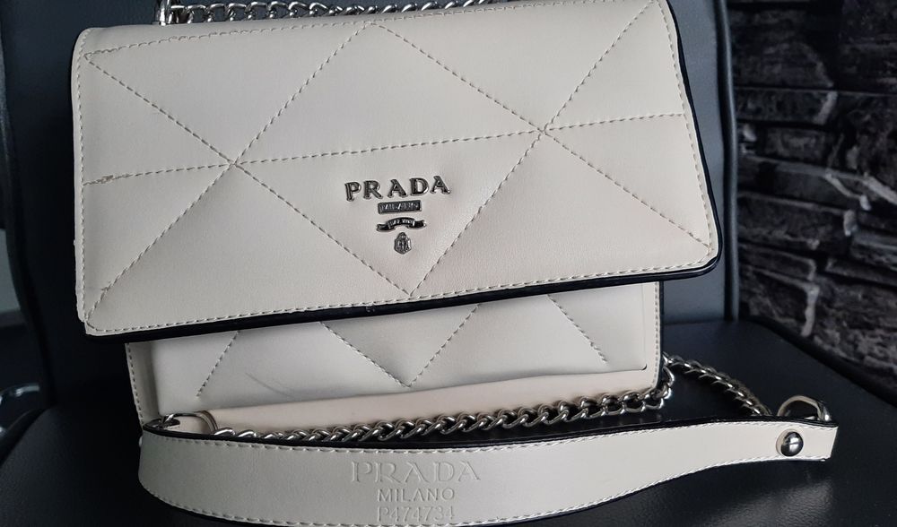 Кожена чанта Prada