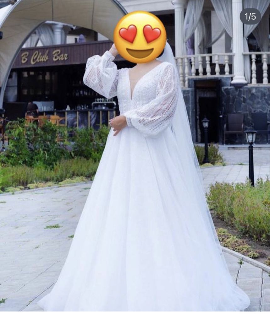 Продам необычное, красивое свадебное платье