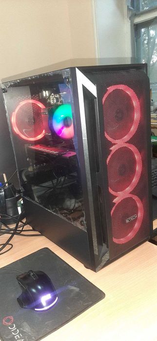 i5-10400f + RX580 8gb + 16gb OZU + 256gb NVME Moshniy Gaming RGB PC!