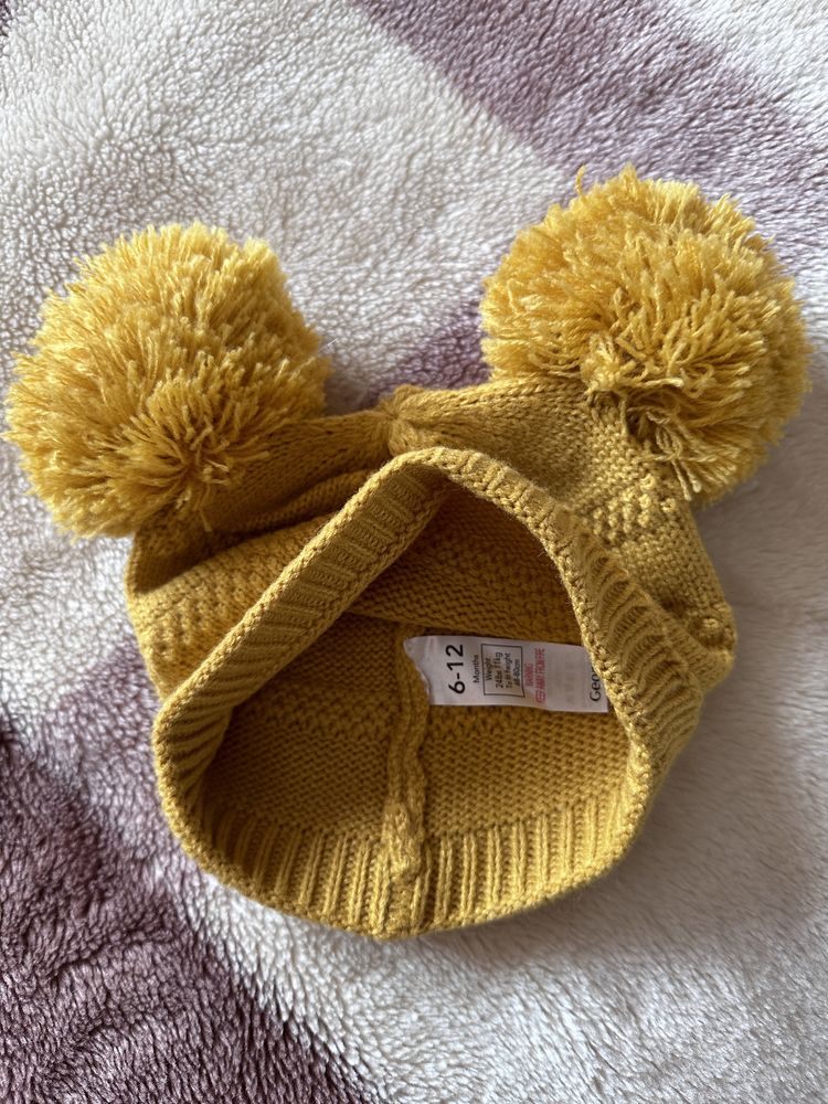 Бебешки зимни шапки 6-12 месеца