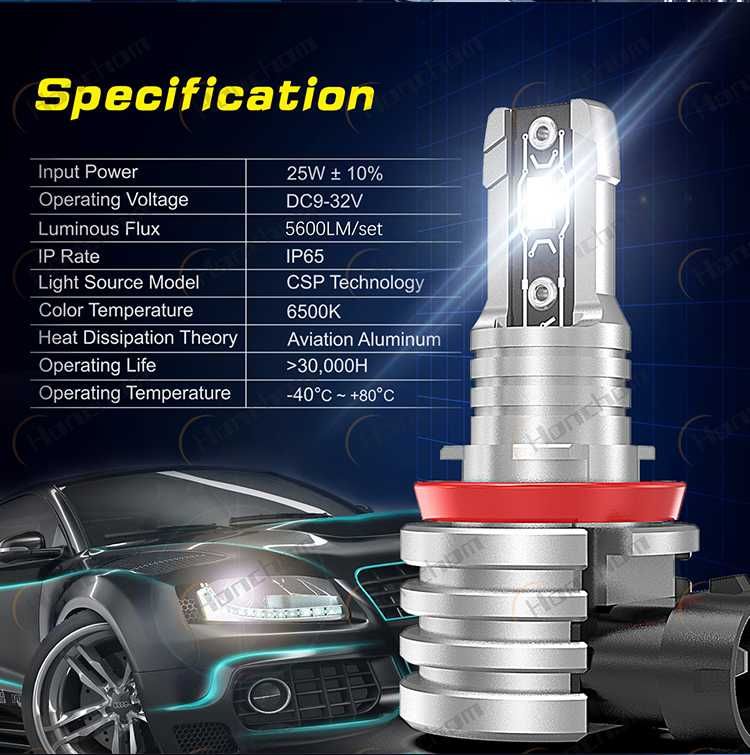 Set becuri led Xentech Light R2 plug and play 1:1  H7 H4 H8 H11 Hb3 HB