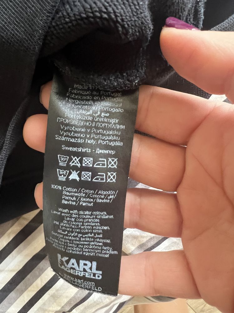 Блуза с дълъг ръкав Karl Lagerfeld