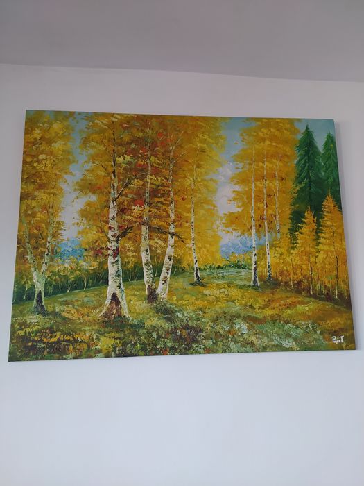 Tablou pictat în ulei cu efect 3D