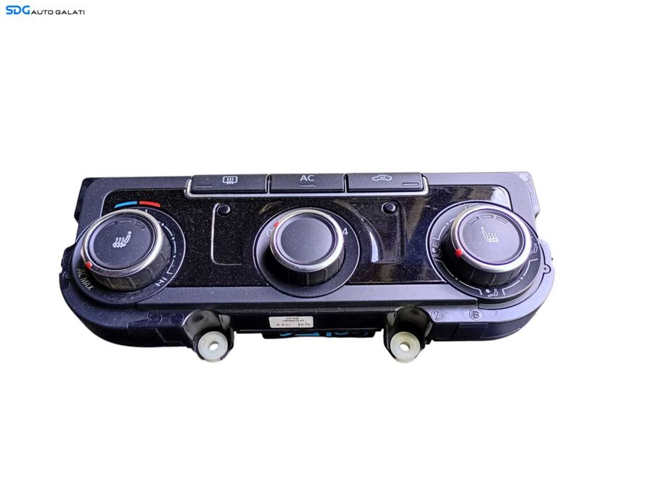 Panou Modul Unitate Comanda AC Aer Conditionat Clima Climatic cu Incalzire in Scaun Scaune Volkswagen Golf 6 Plus 2008 - 2013 Cod 7N0907426AN 5HB009751 [LC0615]