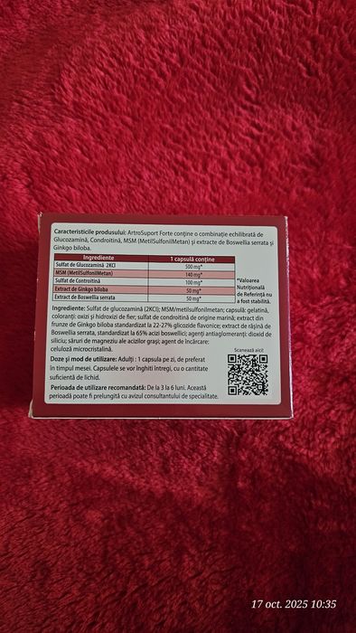 Capsule Artrosuport Forte pentru dureri articulare