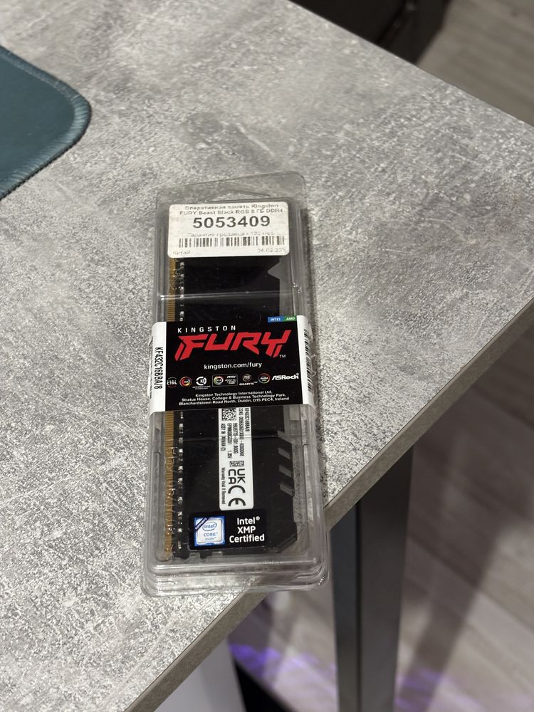 ОЗУ kingston beast rgb ddr4 2x8gb