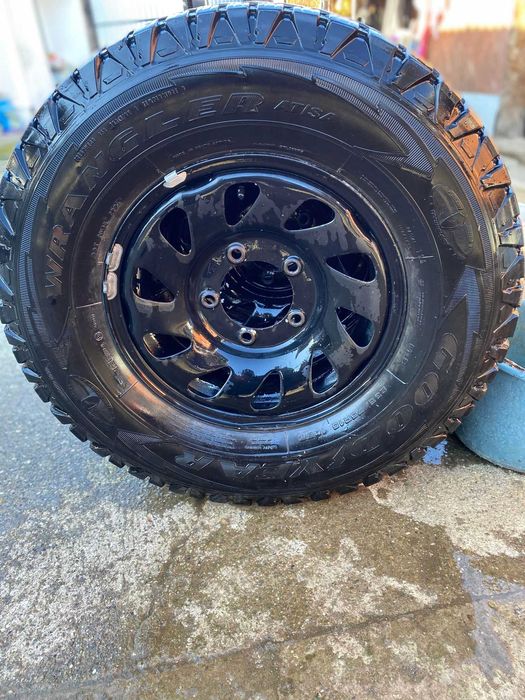 Set Jante Otel r15 cu Anvelope Off-Road GoodYear 235 75 r15