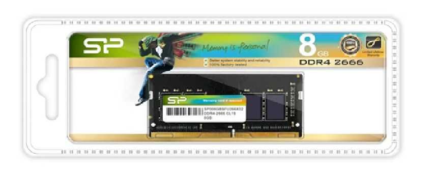 2 бр. RAM 8GB Silicon Power DDR4-2666 CL19 SODIMM(SP008GBSFU266B02)