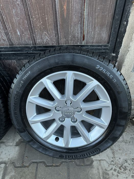 Jante Roti IARNA R 16' Orig.Audi A4 B8/A6/A5 Q3 Q5 5x112 Gaura cent.66