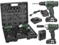 Set masina de gaurit si insurubat + bormasina de impact 24.4V 3ah