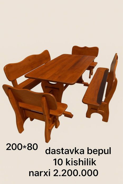 stol stullar xar xil razmerlarda zakaz olamz.