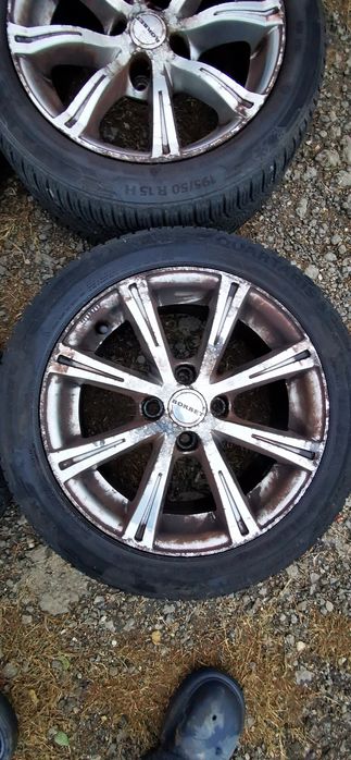 Set 4 jante aliaj 4x100 r15 7j et35 dacia Renault Logan sandero clio