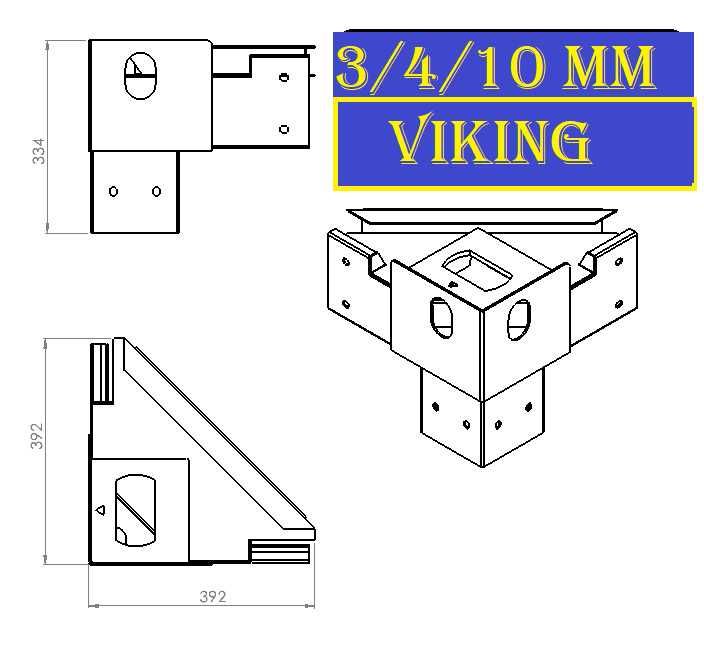 Cadru metalic modular  cu STALPI DE 3 mm -6000x2480x2880 PRODUCATOR