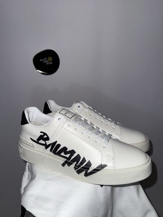 Adidasi balmain albi marimea 41 premium (balenciaga,versace,off white)