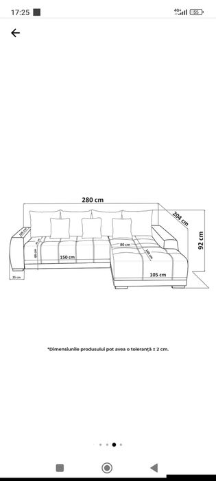 Vând coltar in stare impecabila
