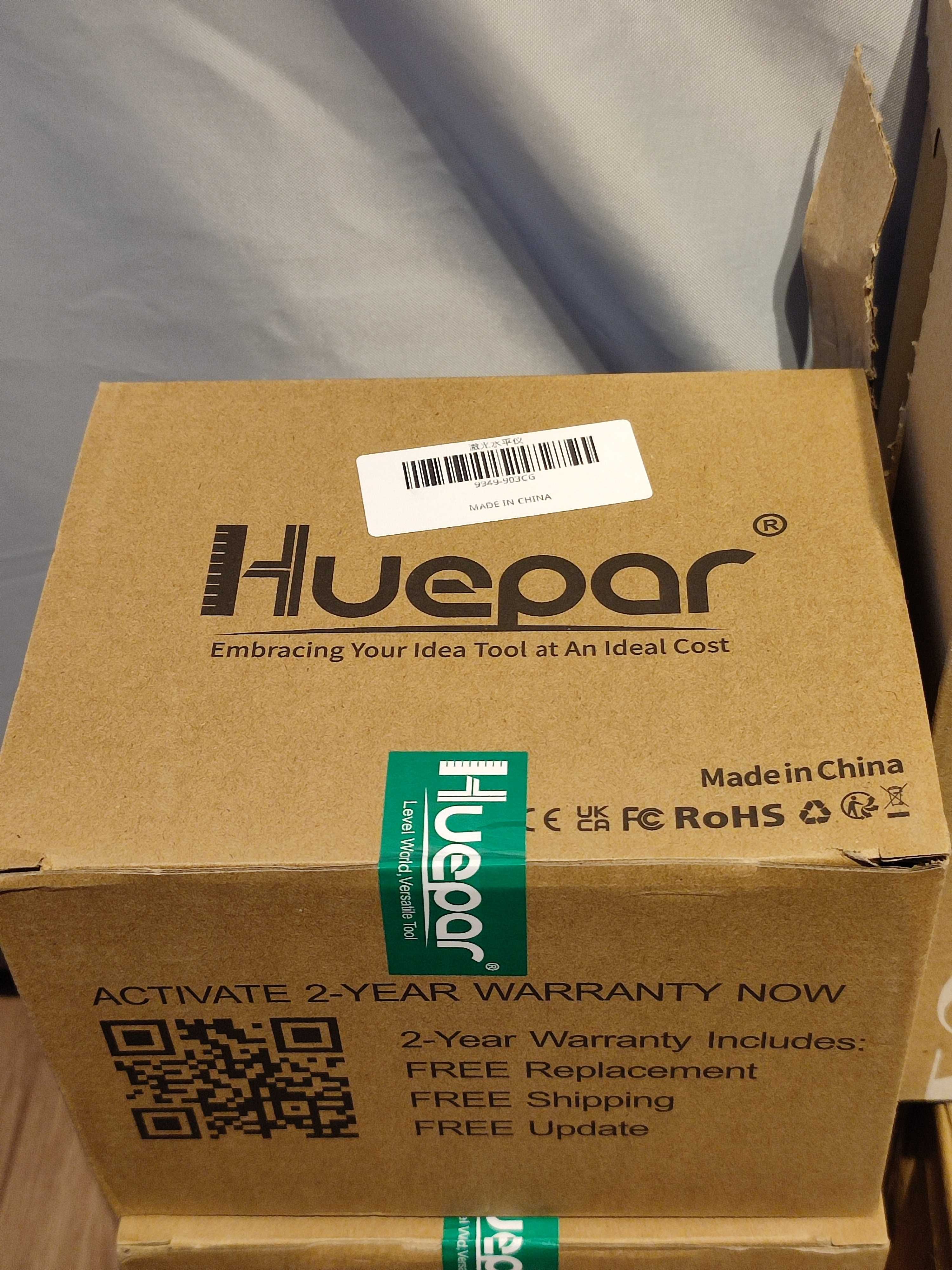 Huepar 903CG 3D 3 x 360° Osram, лазерен нивелир, 12 лъча (нов)