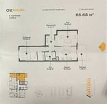 Квартира ЖК OZ Mahal 2/2/14 65,68 кч.м
