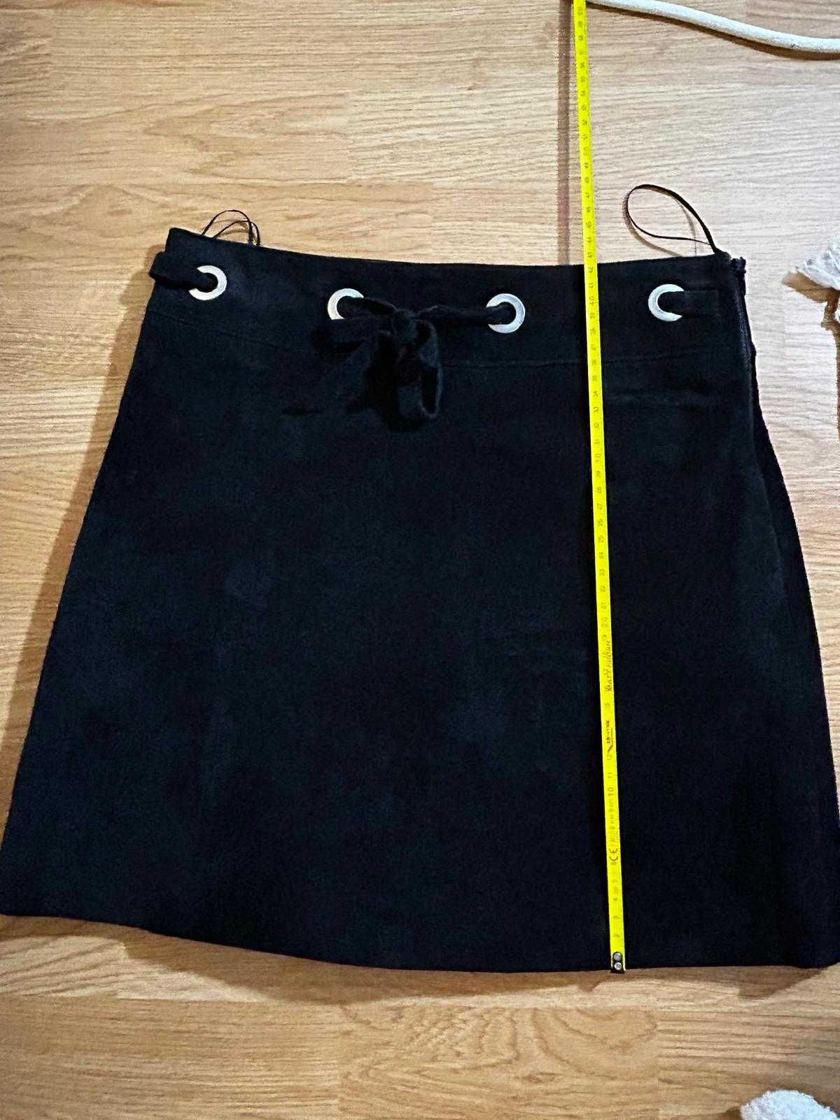 Fusta piele intoarsa Mango marimea 36