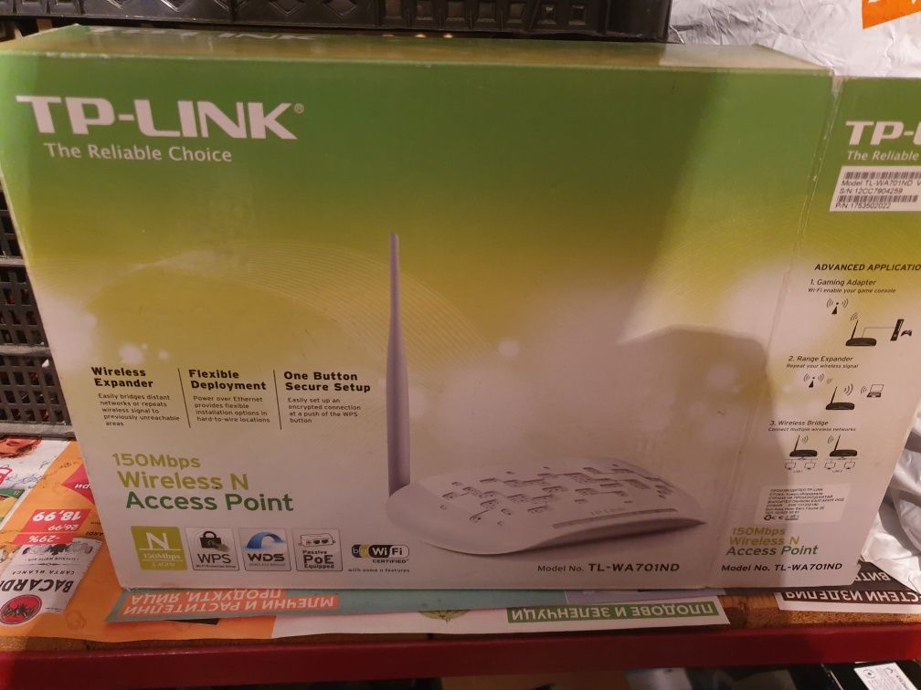 Аксес поинт, точка за достъп TP link TL WA701ND