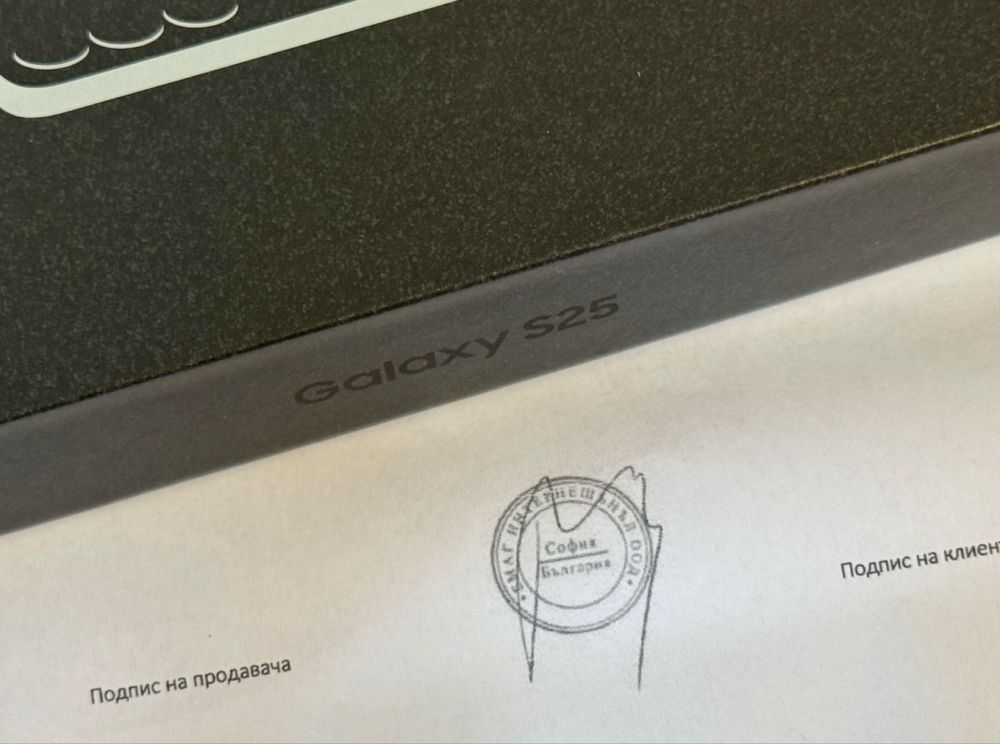 КАТО НОВ 256GB Samsung S25 EMAG Гаранция до 2027 г. Navy