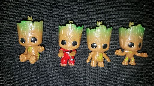 Set 4 figurine Gardienii Galaxiei Marvel Baby Groots