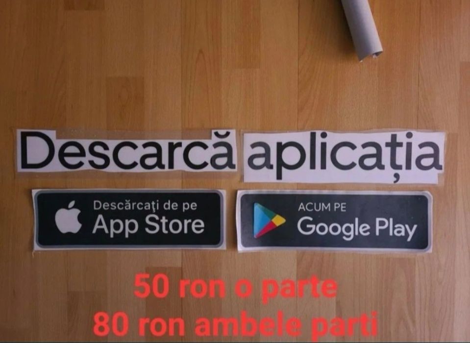 Autocolant, stickere, vinyl auto, Uber, bicicleta, etc