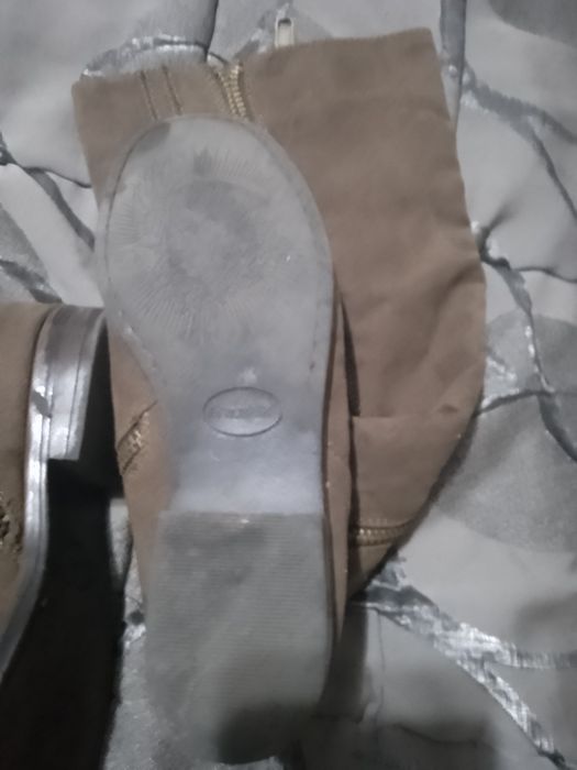 Cizme lungi din piele întoarsă Graceland