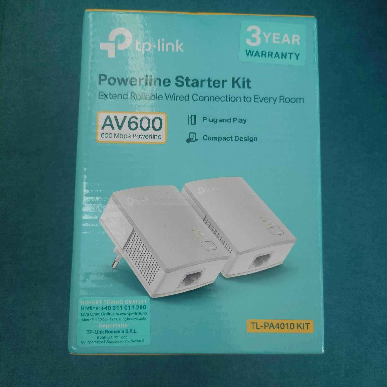 TP-Link Powerline Adapter Starter Kit, комплект 2 устройства