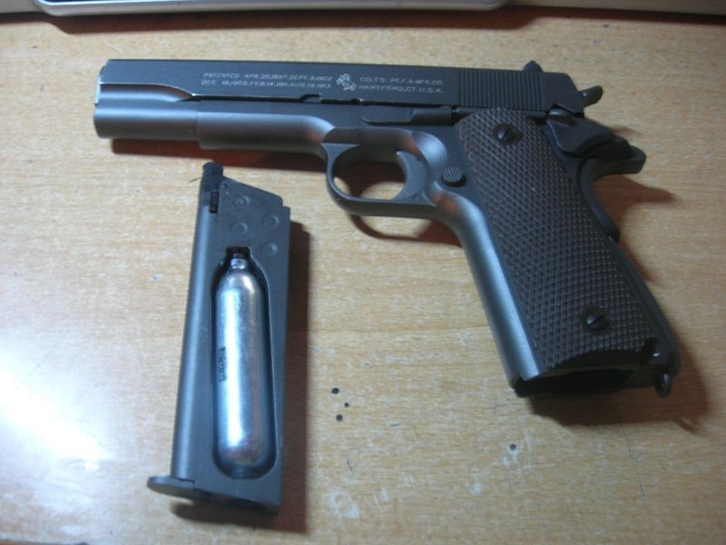 Pistol COLT 1911 .50AE /FULL AUTO CO2 CyberGun /Airsoft Pusca Gaz Arma