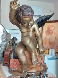 Figurină uriașă din bronz antic - HERUVIM - secolul al XIX-lea