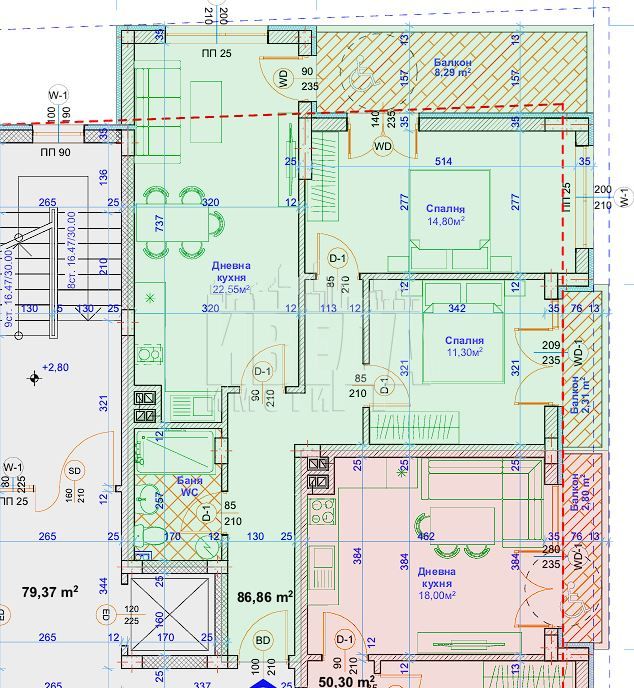 Продава се Тристаен апартамент в Варна, Възраждане 1 - 113 кв.м за 1576 €/кв.м - Снимка #1
