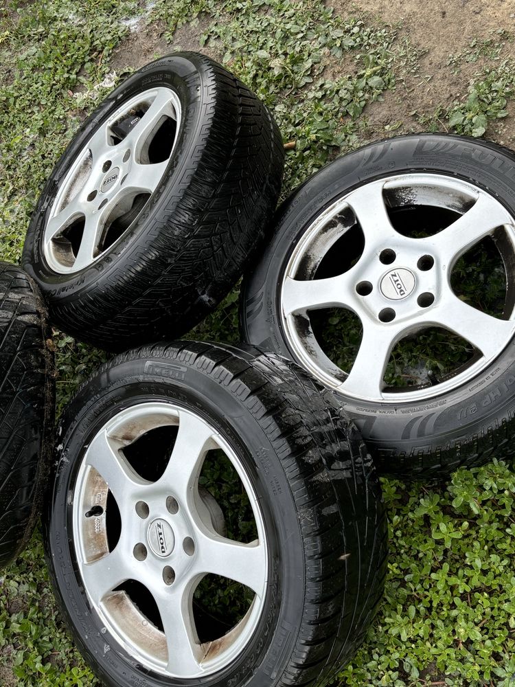 Jante aliaj 5x114 r16 cu anvelope pe ele