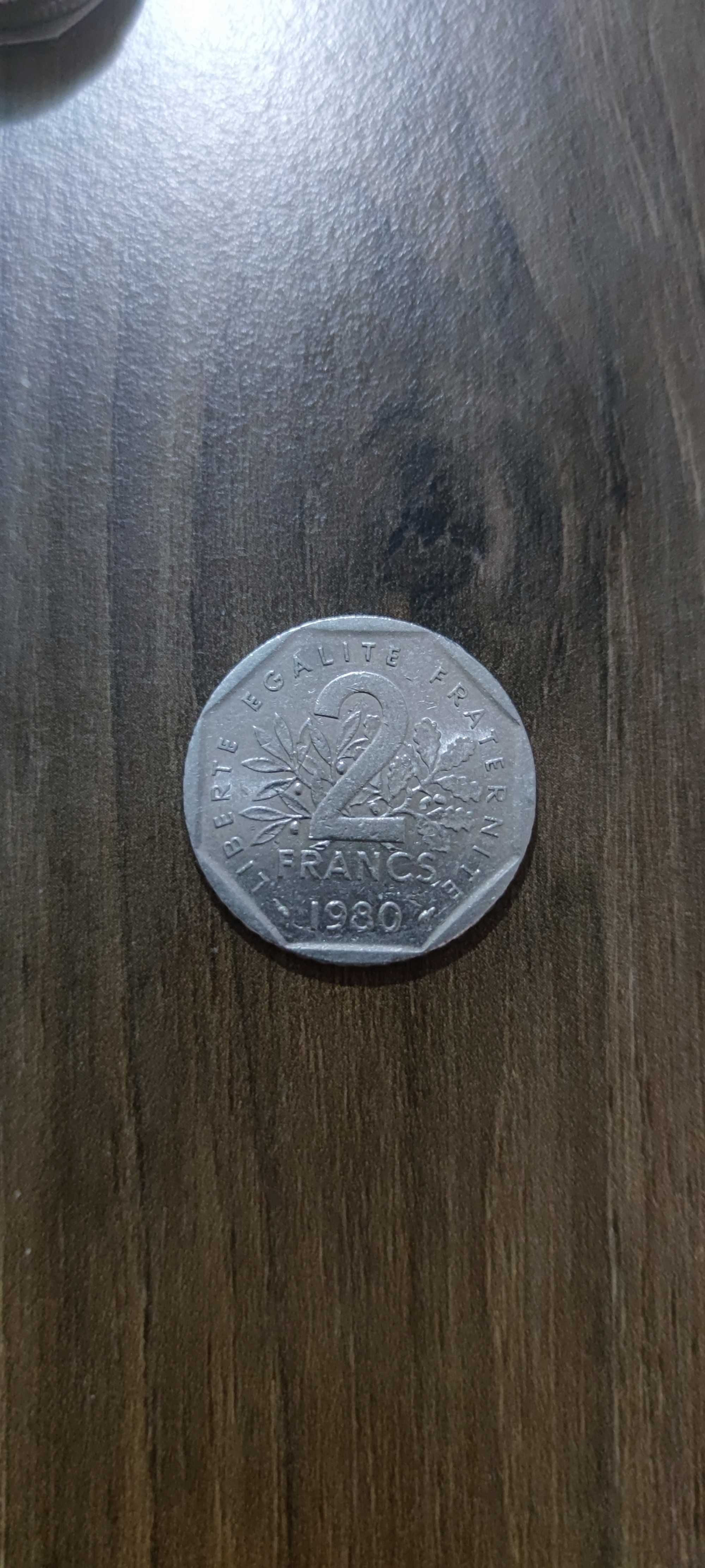 Moneda rara, 2 Franci 1980, Franta