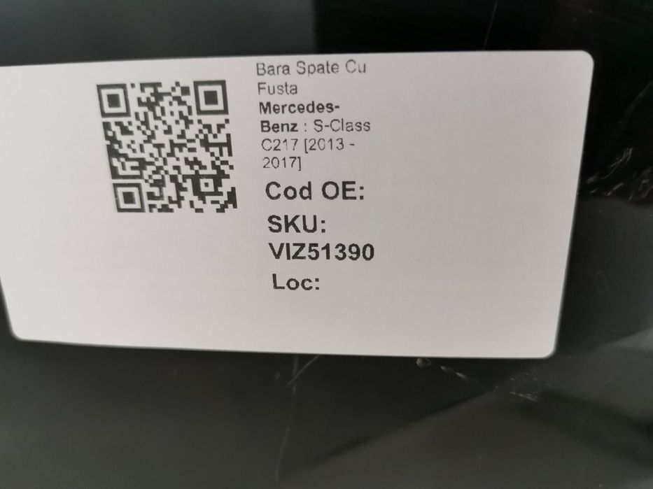 Bara Spate Cu Fusta Mercedes-Benz  S-Class C217 2013 2014 2015 2016 20