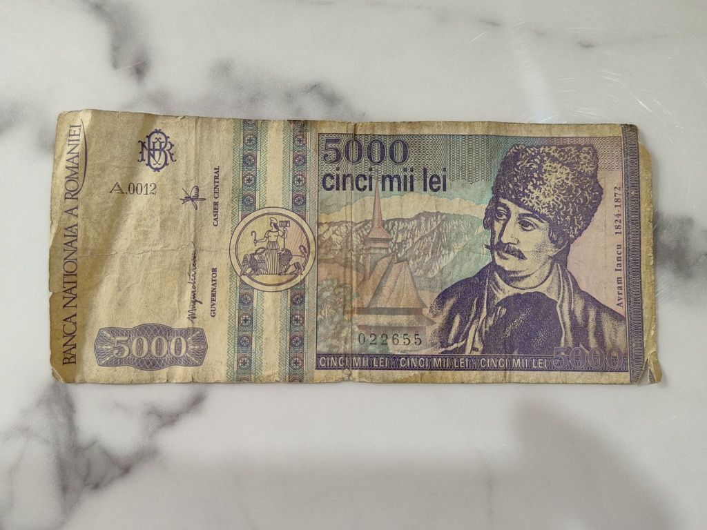 Bancnota 5000 mii lei 1992