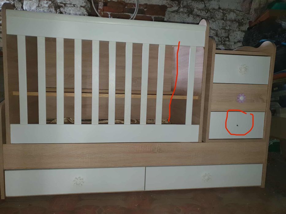 Бебешко легло 3в1