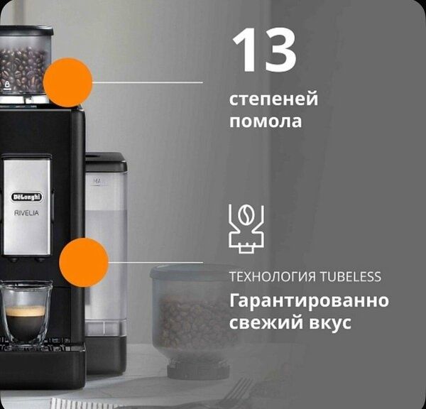 Кофемашина автоматическая De'Longhi EXAM440.