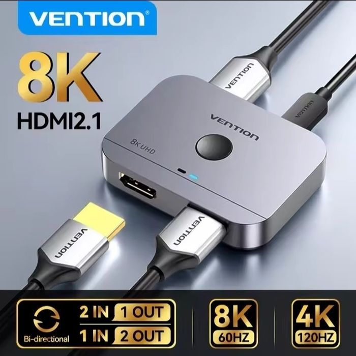 UGREEN HDMI 2.1 Switch 2 in 1. VENTION Переключатель/сплиттер