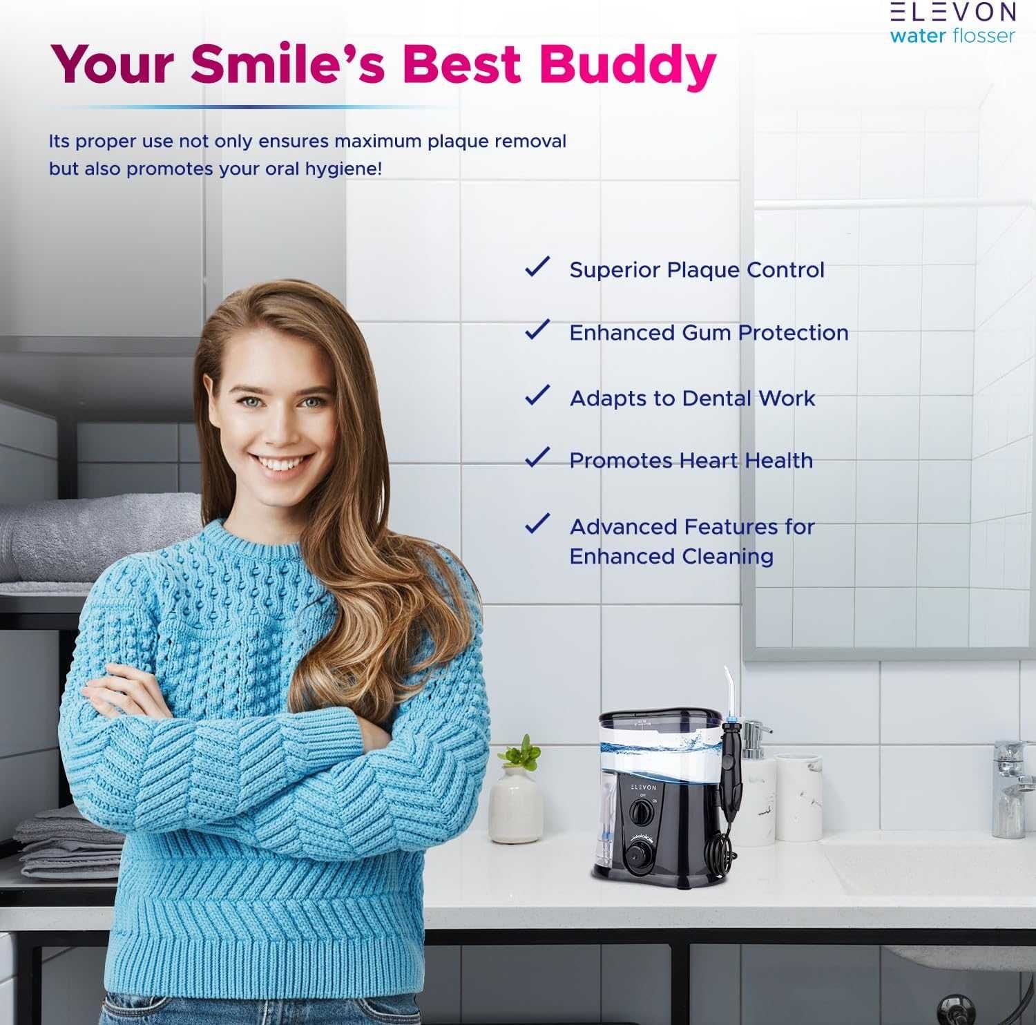 Elevon Premium семеен зъбен душ иригатор за стоматологични грижи