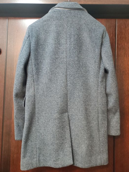 Palton bărbați light blue mărime 46 (NOU)