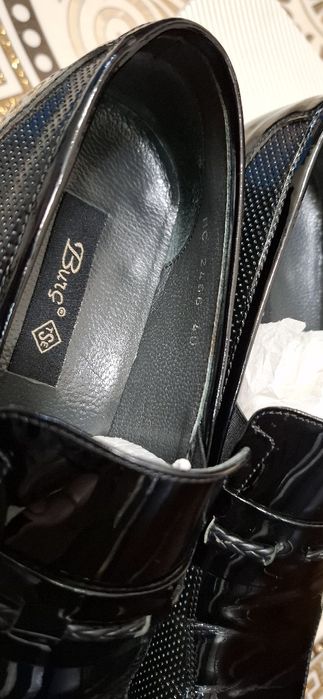 Туфли мужские Турция 100% кожа лакированный 2 раза носили