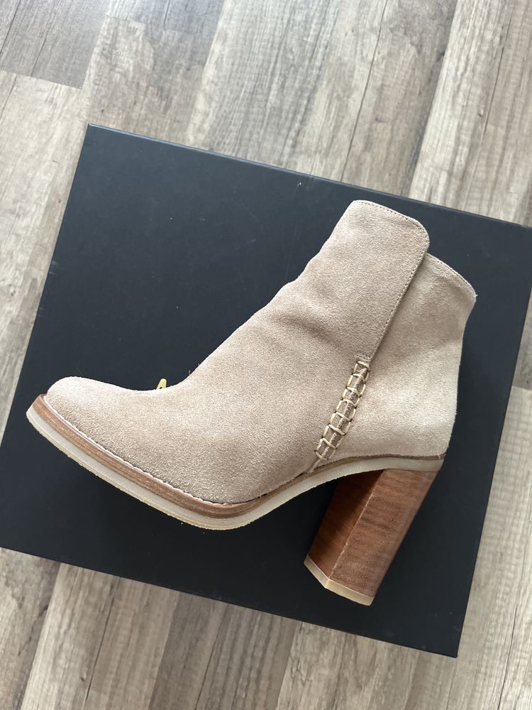 Botine piele Massimo Dutti, marimea 35