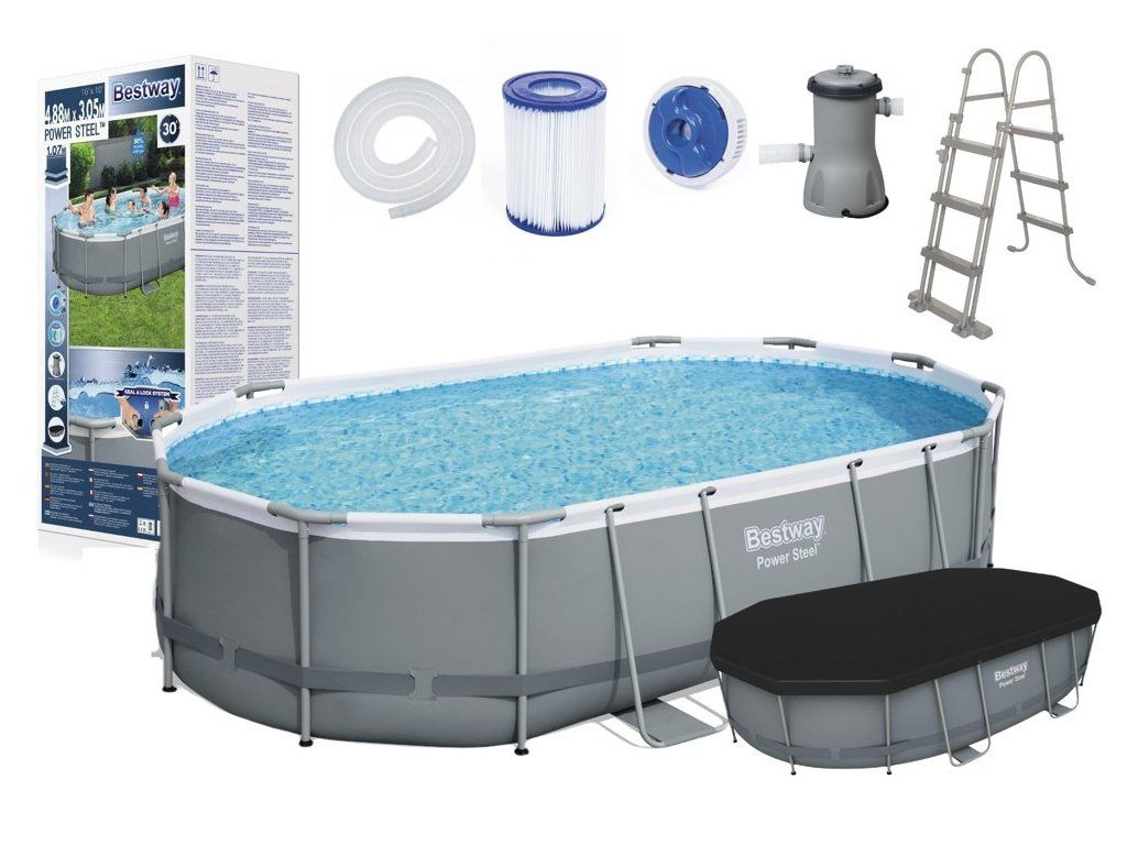 Каркасный бассейн INTEX BESTWAY 488×305×107 стойка бассейн basseyn