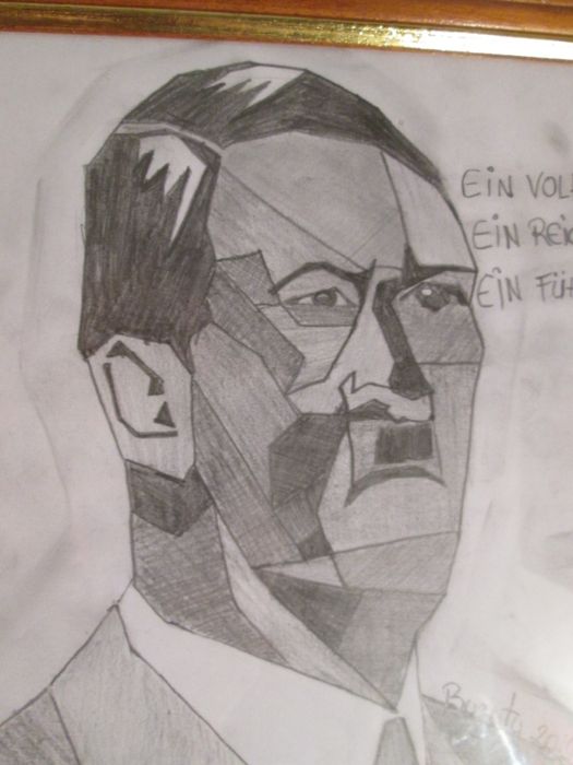 Reducere Tablou "Adolf Hitler" fuhrer ein volk ein reich creion ,desen