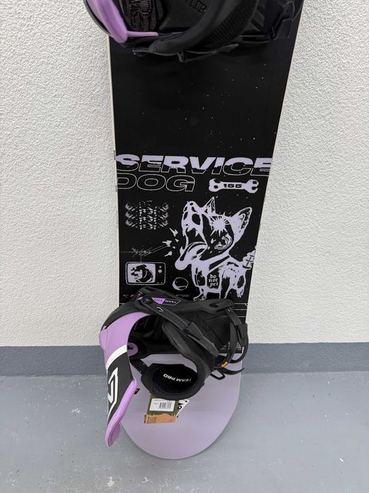 placa snowboard rome service dog L155cm